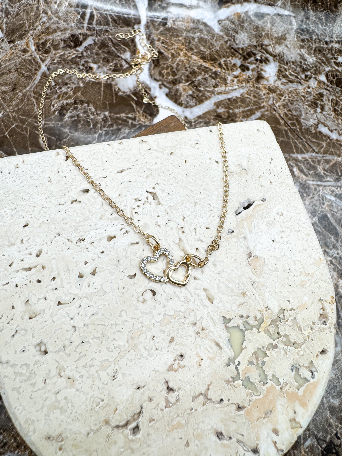 Perfect Love Double Heart Necklace