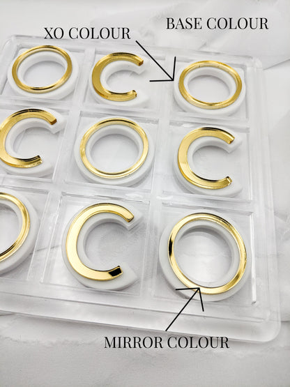 Custom Initials Acrylic Tic Tac Toe Game, Personalized Wedding Gift