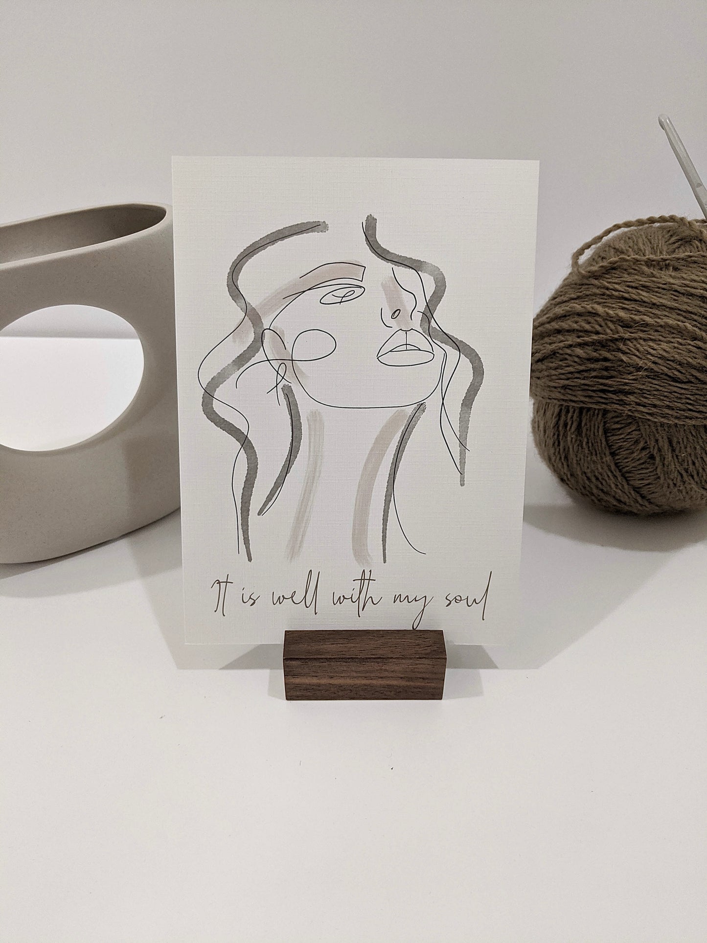 5"x7" It Is Well with My Soul Minimal Art Print