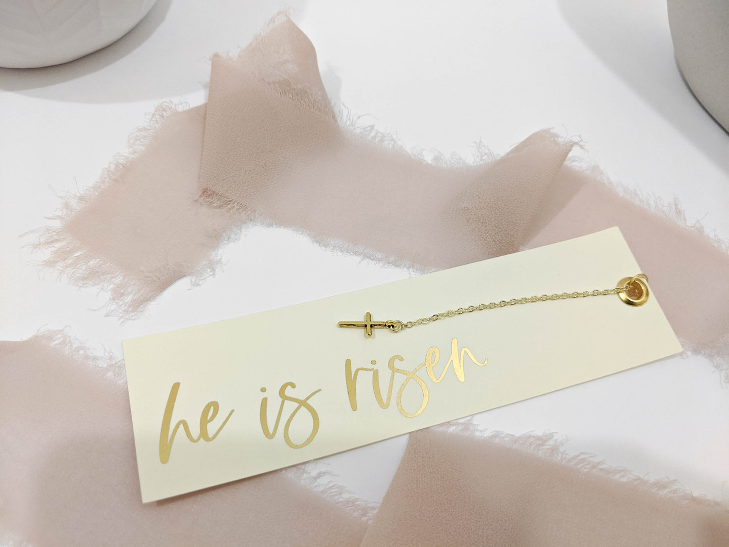 Christian Easter Foil Bookmark