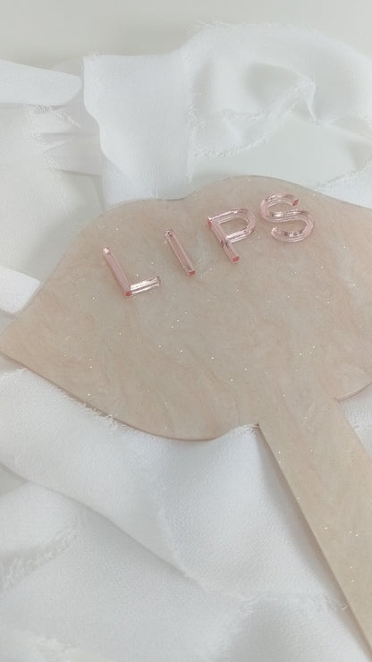 Custom Lip Tech Hand Mirror, Personalized Mirror for Lip Blush & PMU Artists