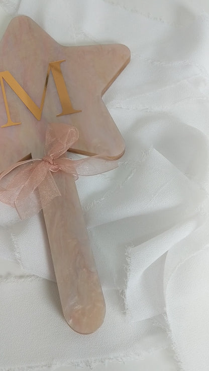 Personalized Star Hand Mirror, Handheld Vanity Mirror for Girls’ Dress Up